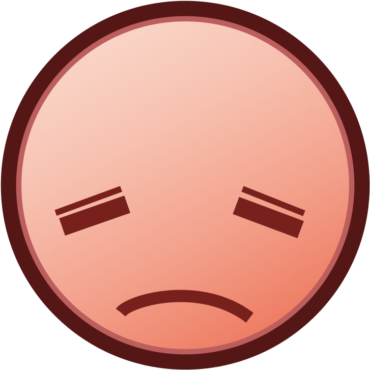 Sad Face Emoji Graphic PNG image
