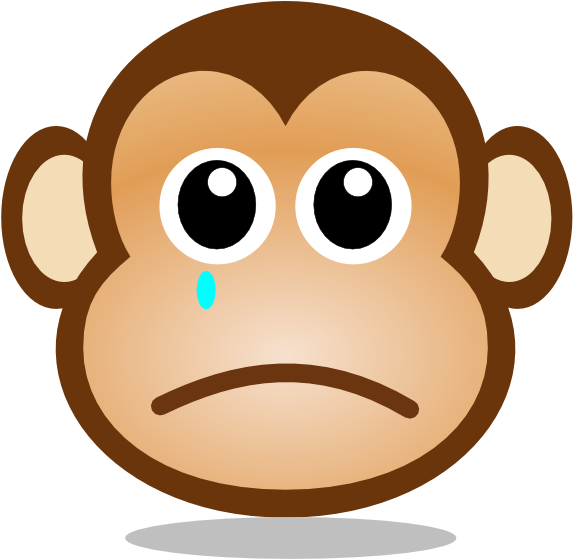 Sad Monkey Emoji PNG image