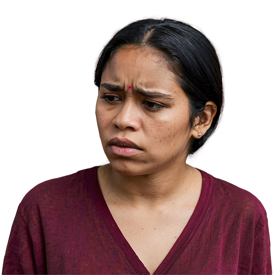 Sad Person Looking Down Png 06122024 PNG image