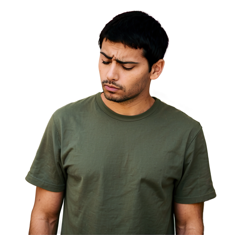 Sad Person Looking Down Png 80 PNG image