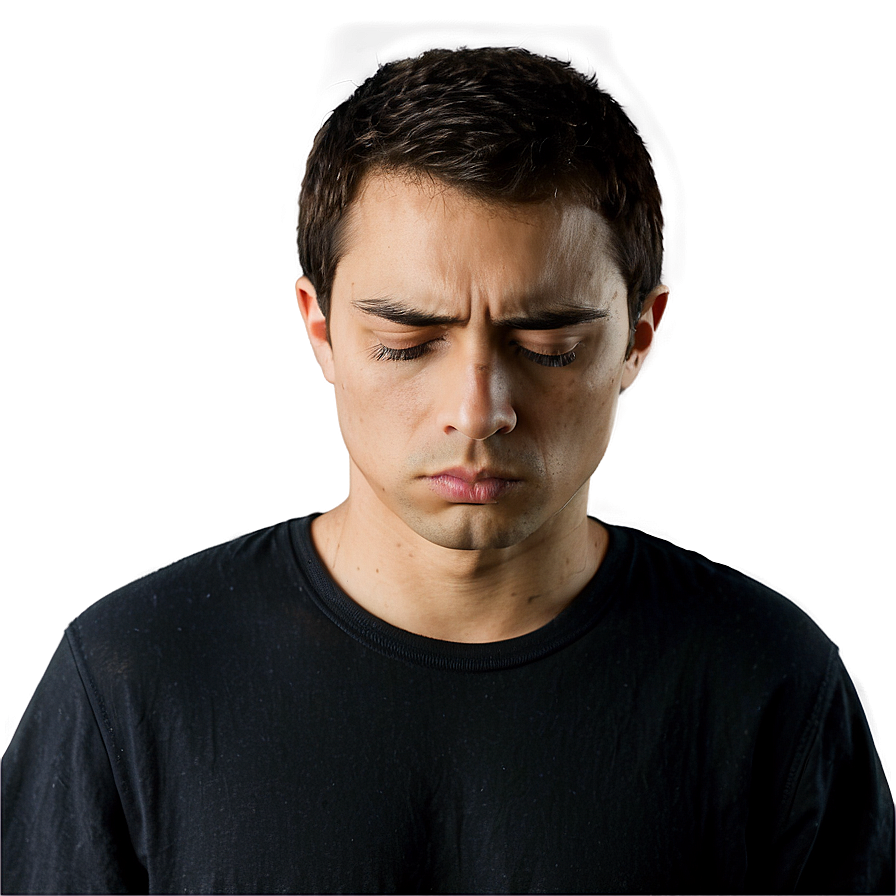 Sad Person Looking Down Png Dsq PNG image