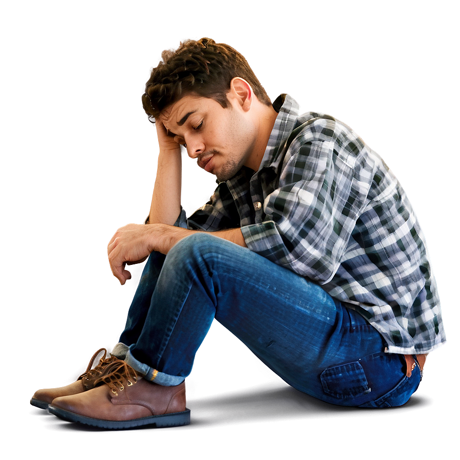 Sad Person On Bridge Png 13 PNG image