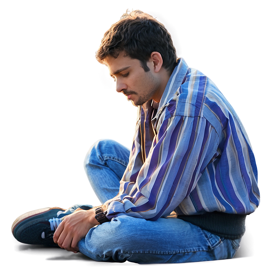 Sad Person On Bridge Png 57 PNG image