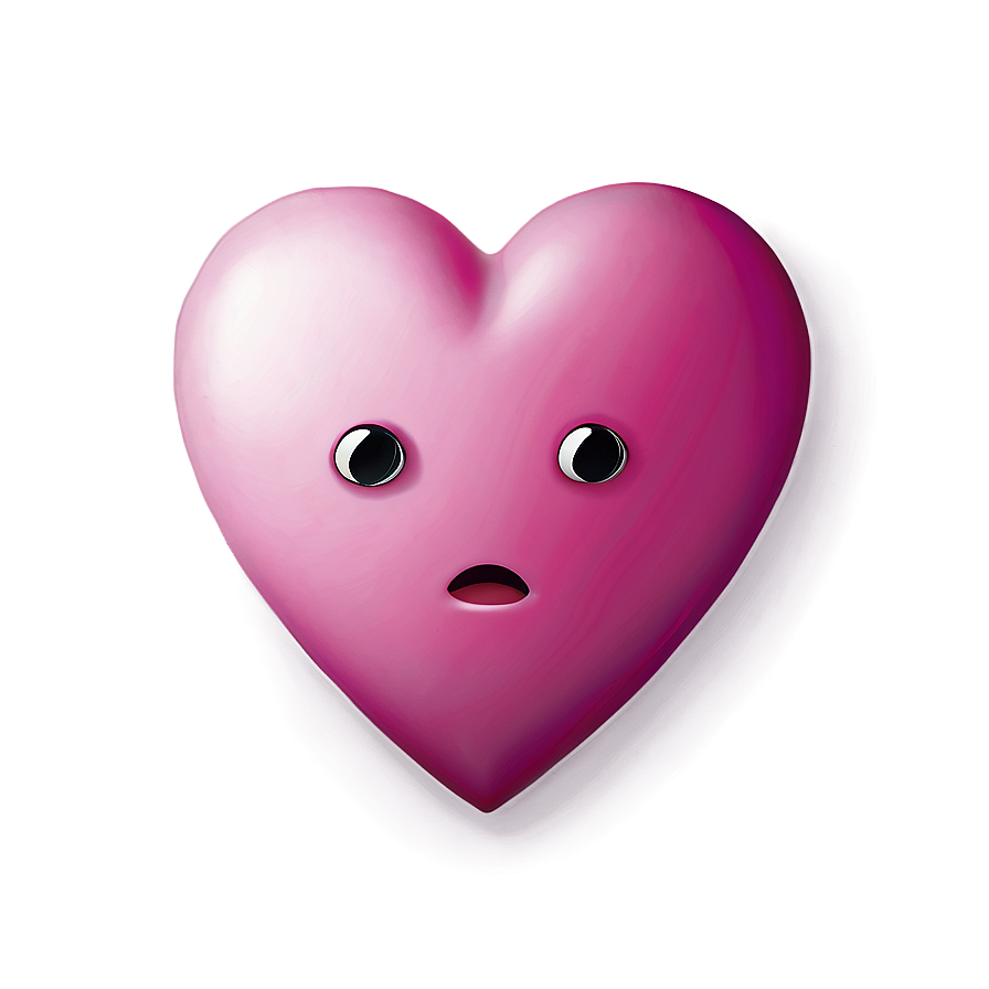 Sad Pink Heart Emoji Png 77 PNG image