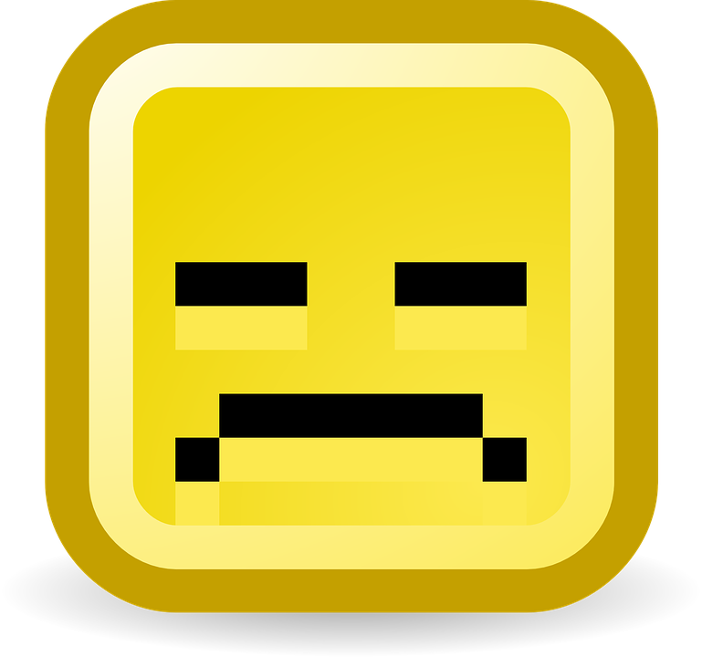 Sad Yellow Emoji Face PNG image