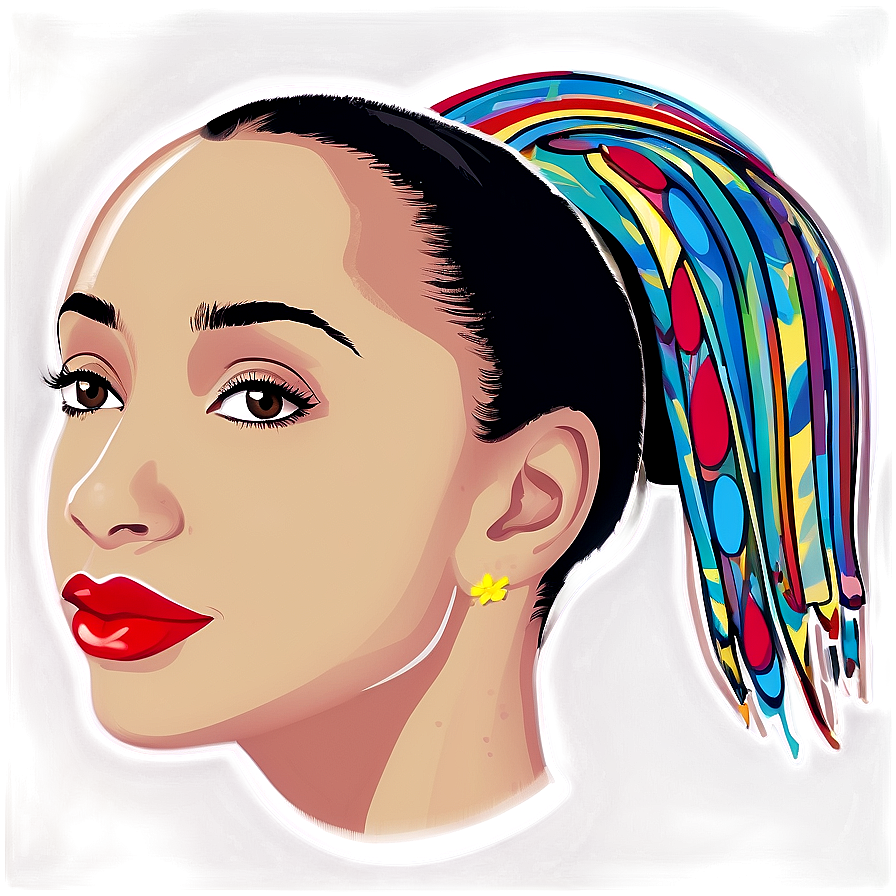 Sade's Classic Beauty Png Kin PNG image