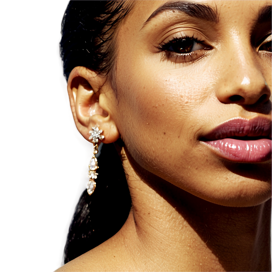 Sade's Iconic Earring Style Png Fiy48 PNG image