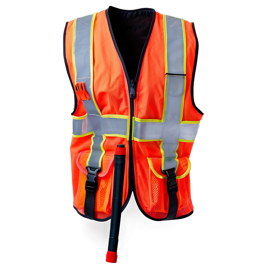 Safety Vest With Zipper Png 3 PNG image