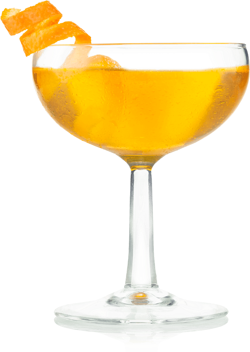 Saffron Infused Cocktail Glass PNG image