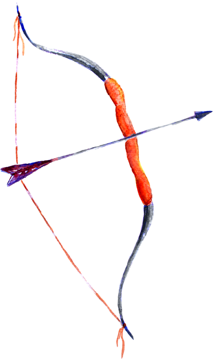 Sagittarius Archer Bowand Arrow PNG image
