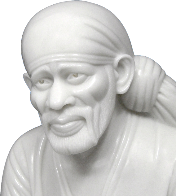 Sai Baba Statue Portrait PNG image