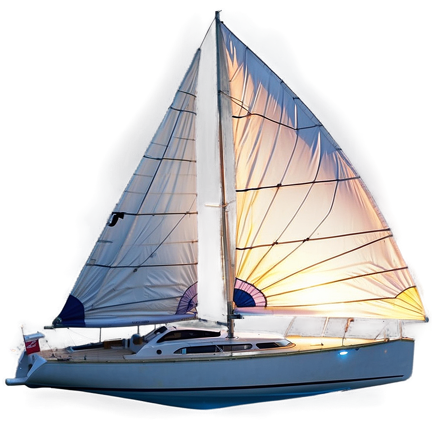 Sailboat At Dawn Light Png Rdy PNG image