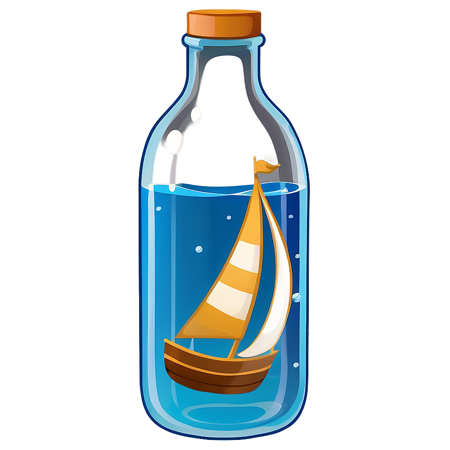 Sailboat In Bottle Png 05242024 PNG image