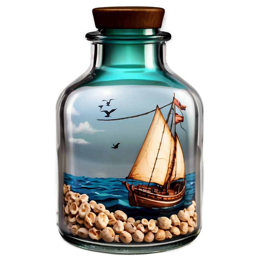 Sailboat In Bottle Png Crw PNG image