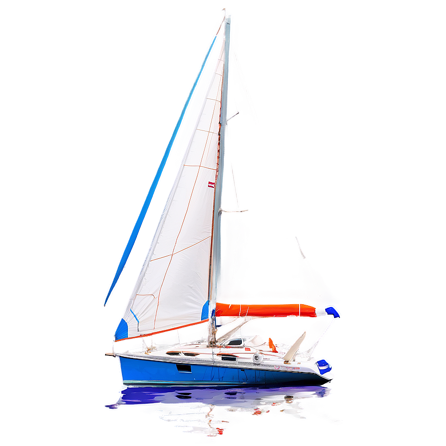 Sailboat Reflection Water Png 19 PNG image