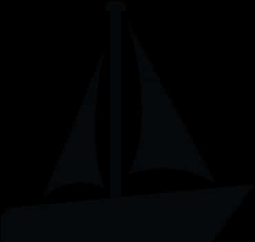 Sailboat Silhouette Art PNG image