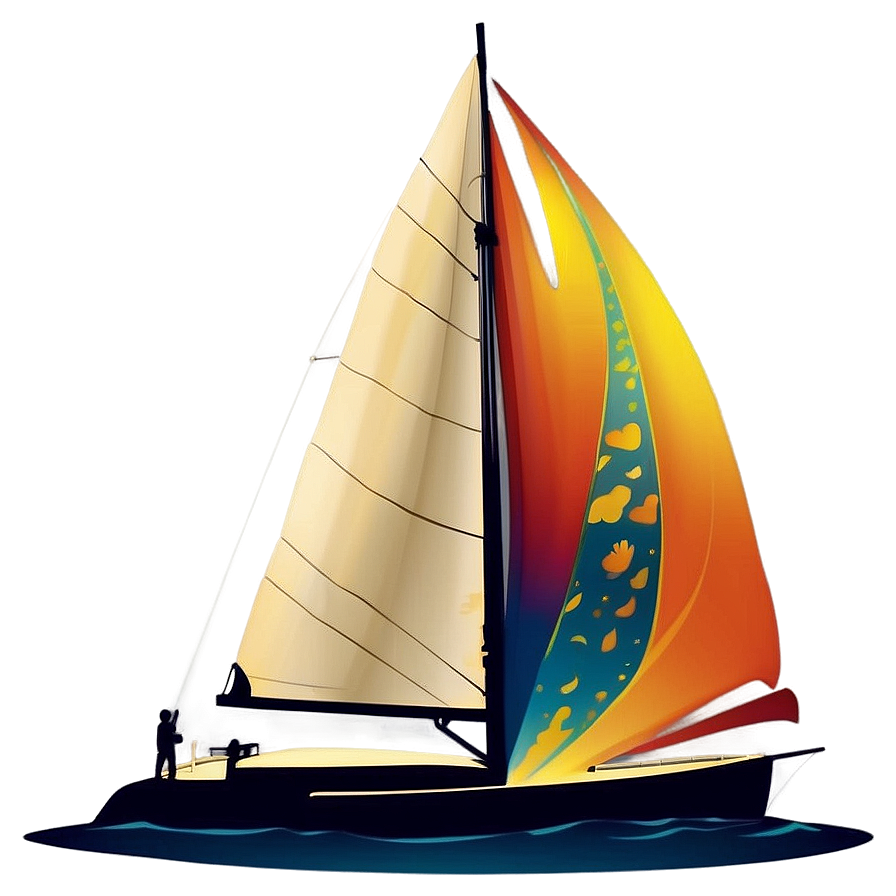 Sailboat Sunset Silhouette Png Iwj PNG image