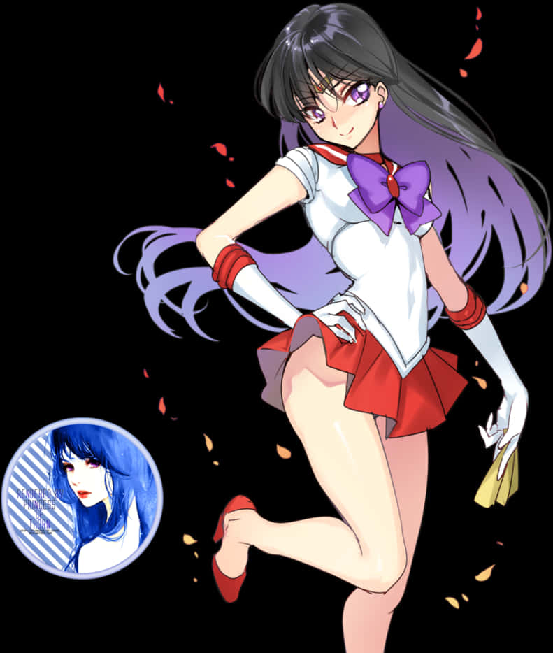 Sailor Mars Anime Character PNG image