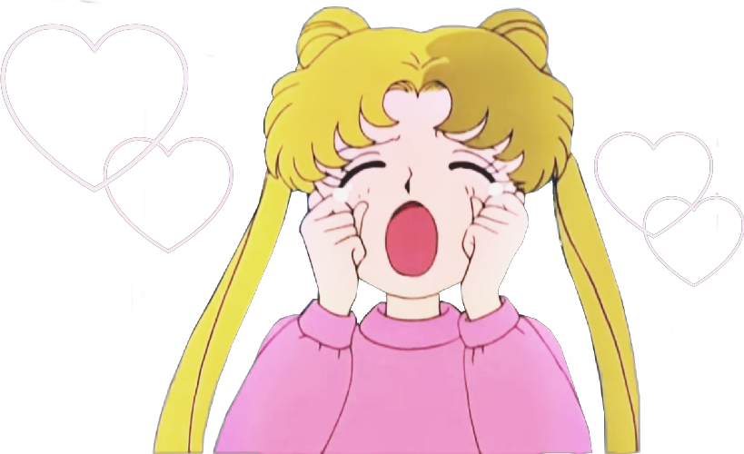Sailor Moon Crying Hearts Background PNG image