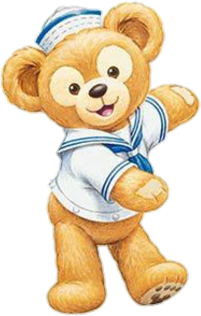 Sailor Teddy Bear Cartoon Sticker PNG image
