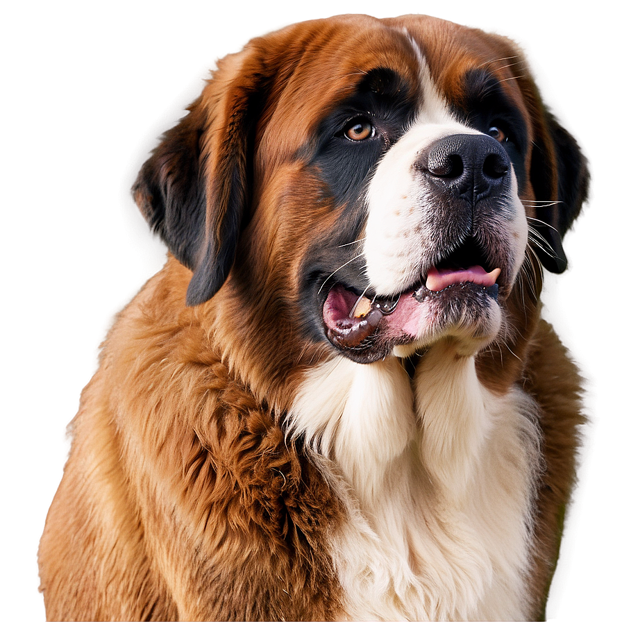 Saint Bernard Drool Face Png Mqk PNG image