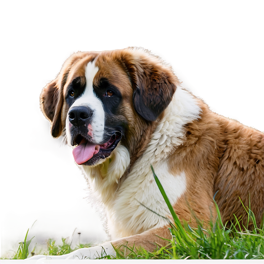 Saint Bernard Enjoying Sunshine Png 06252024 PNG image