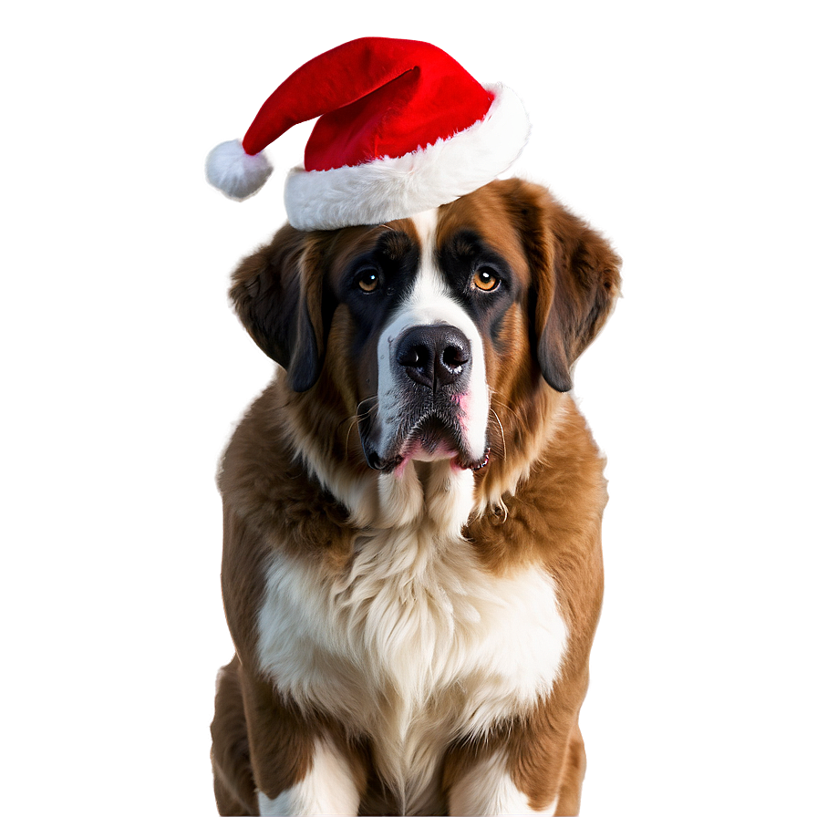 Saint Bernard In Festive Gear Png Lyp26 PNG image