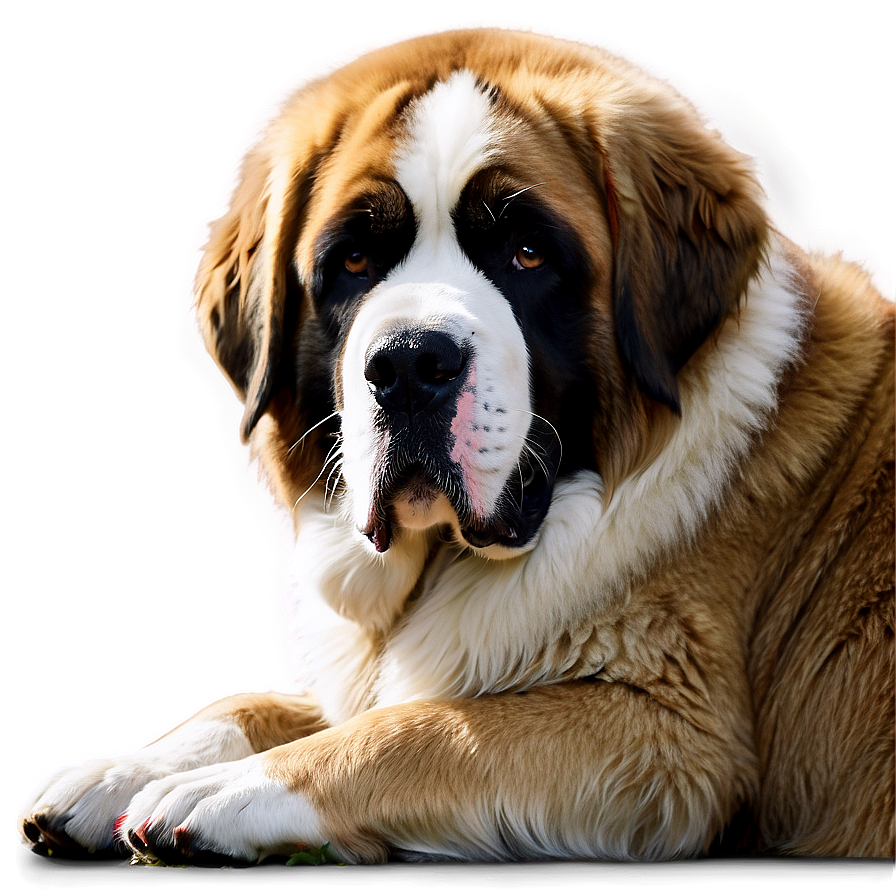 Saint Bernard Lazy Day Png 06252024 PNG image