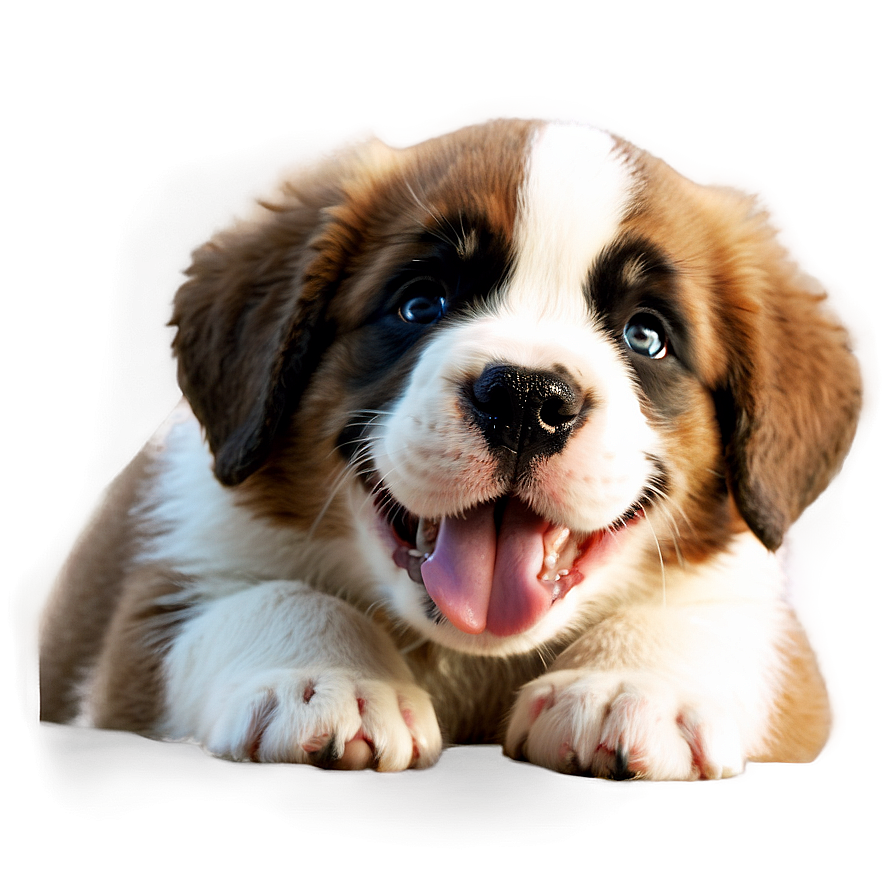 Saint Bernard Puppy Smile Png 31 PNG image