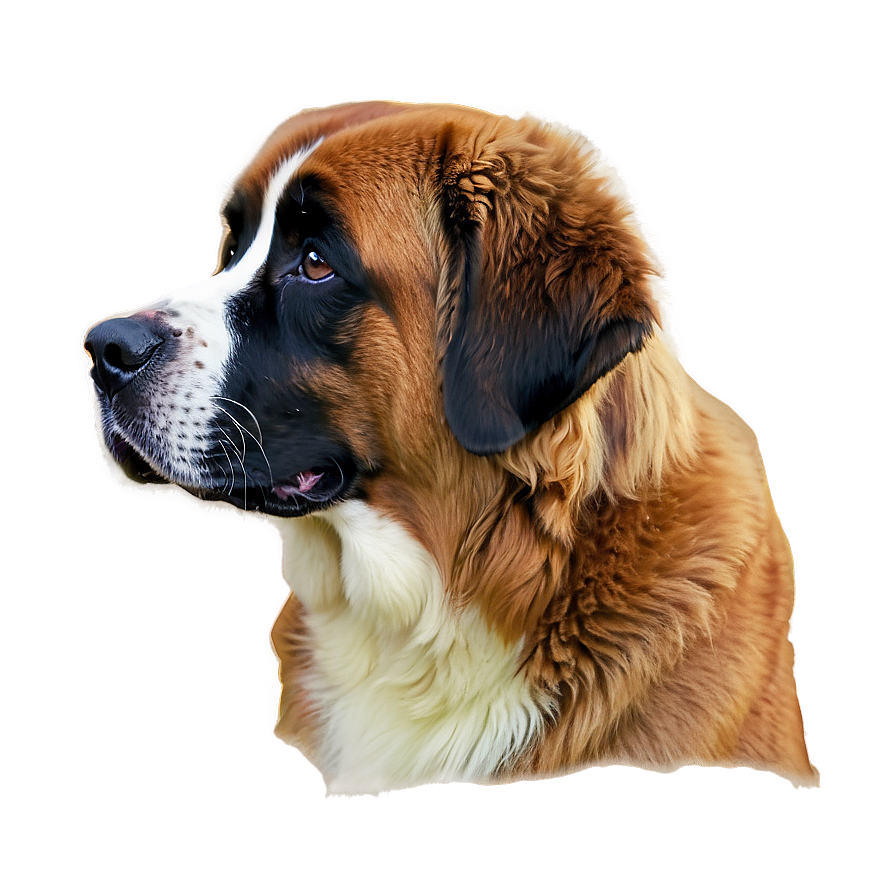 Saint Bernard Watching Sunset Png 22 PNG image