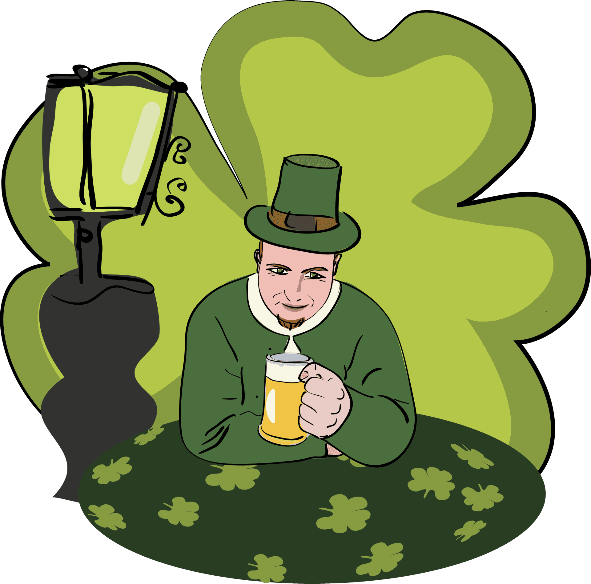 Saint Patricks Day Celebration Cartoon PNG image