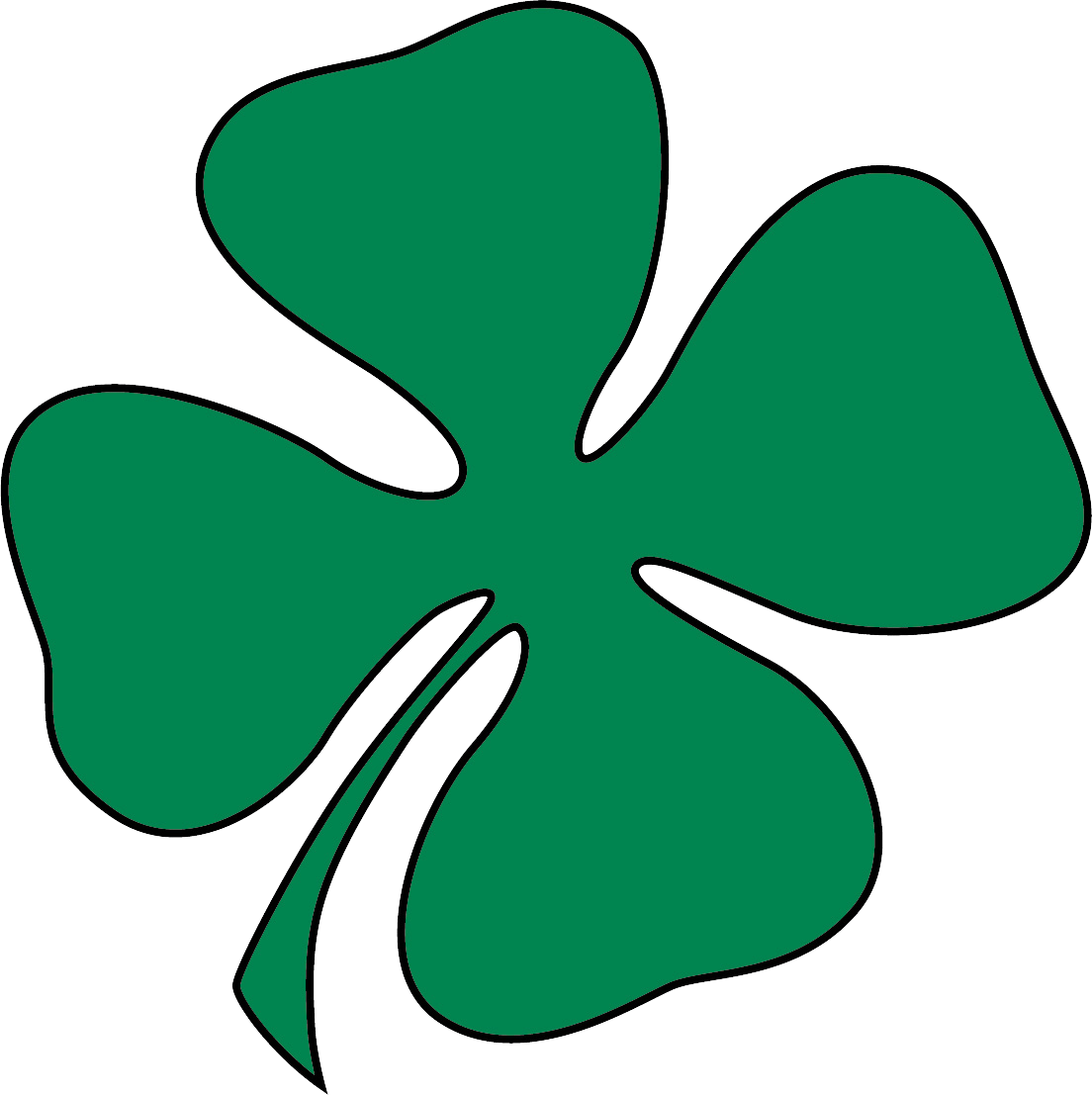 Saint Patricks Day Shamrock Graphic PNG image