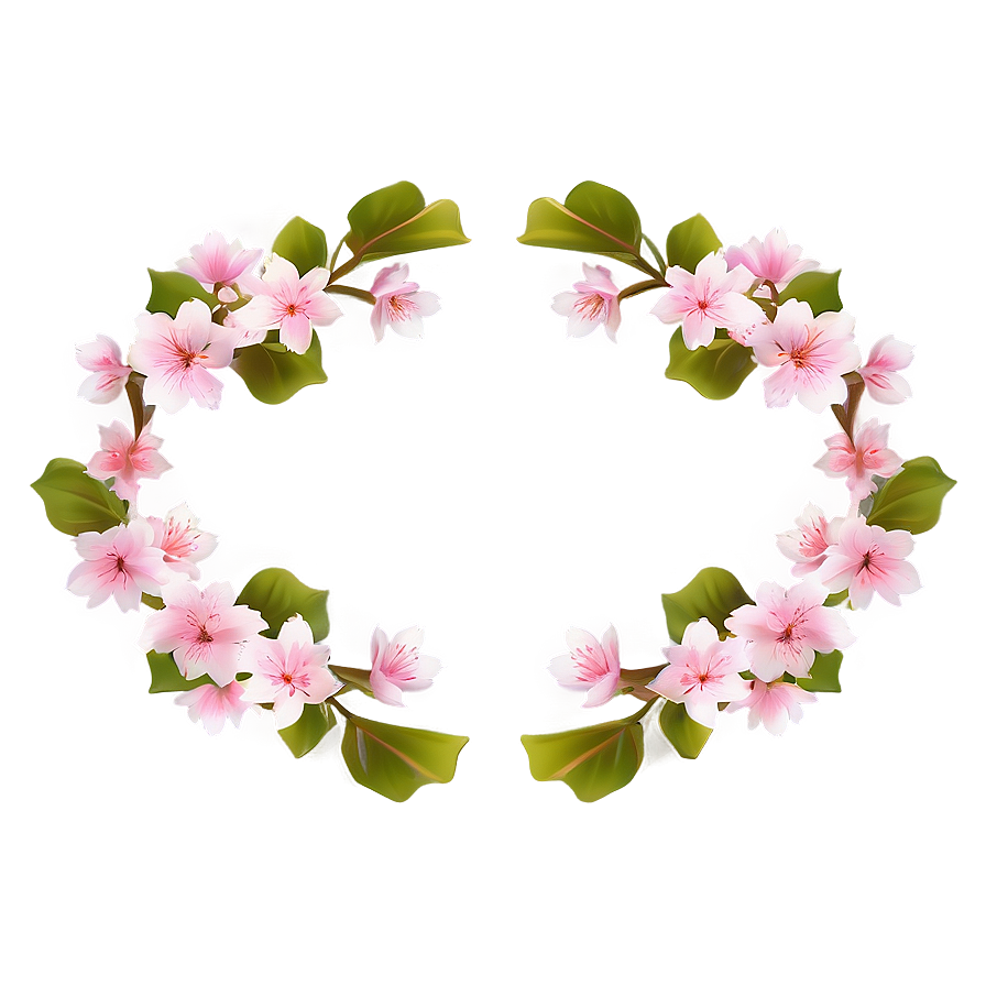 Sakura Flower Frame Png Sbg28 PNG image