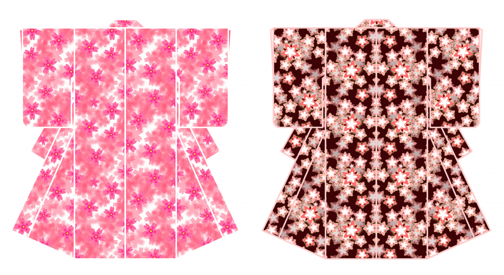 Sakura Kimono Designs PNG image