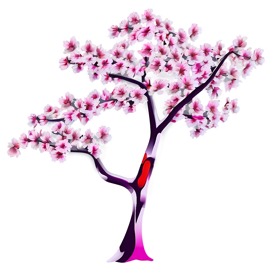 Sakura Tree In Abstract Art Png 61 PNG image