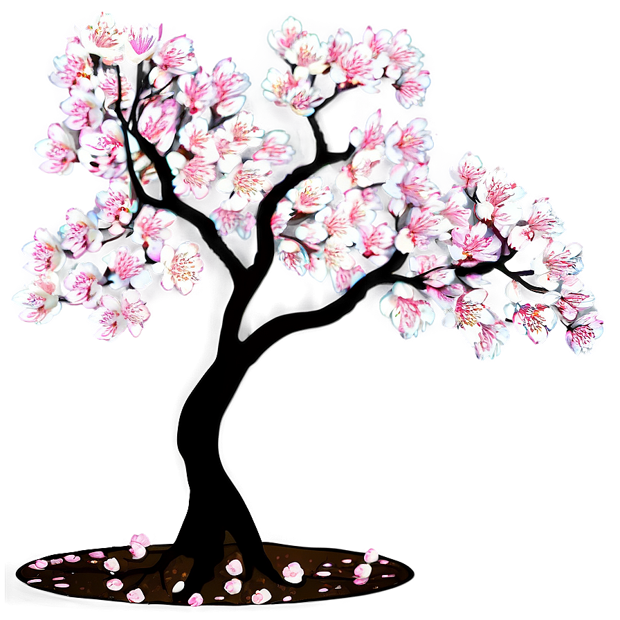 Sakura Tree In Abstract Art Png 92 PNG image