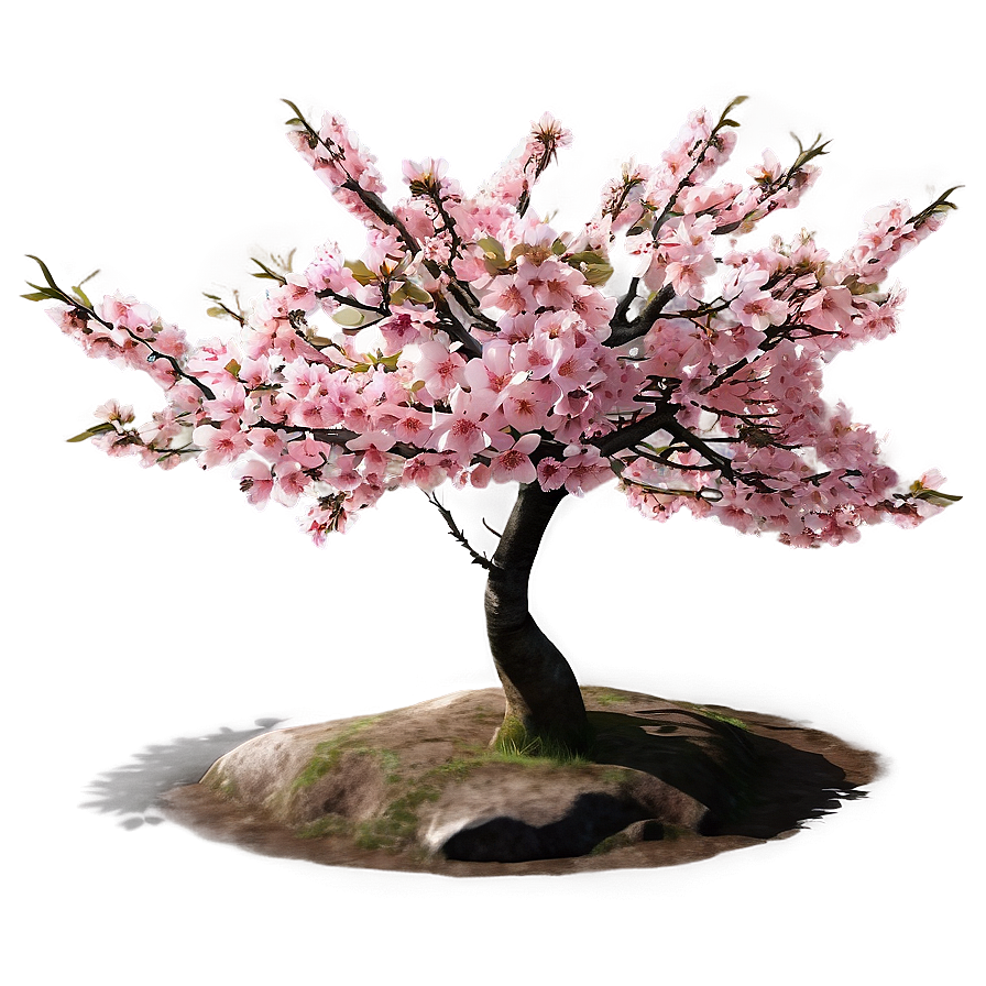 Sakura Tree In Urban Setting Png 06122024 PNG image