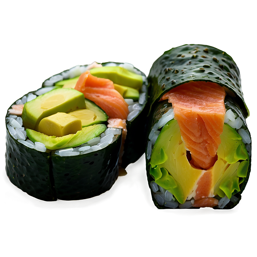 Salmon Avocado Roll Png Tgj56 PNG image