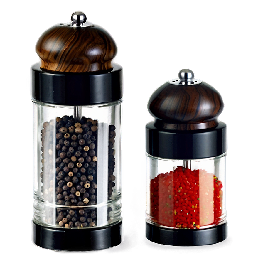 Salt And Pepper Grinder Set Png Vkx8 PNG image