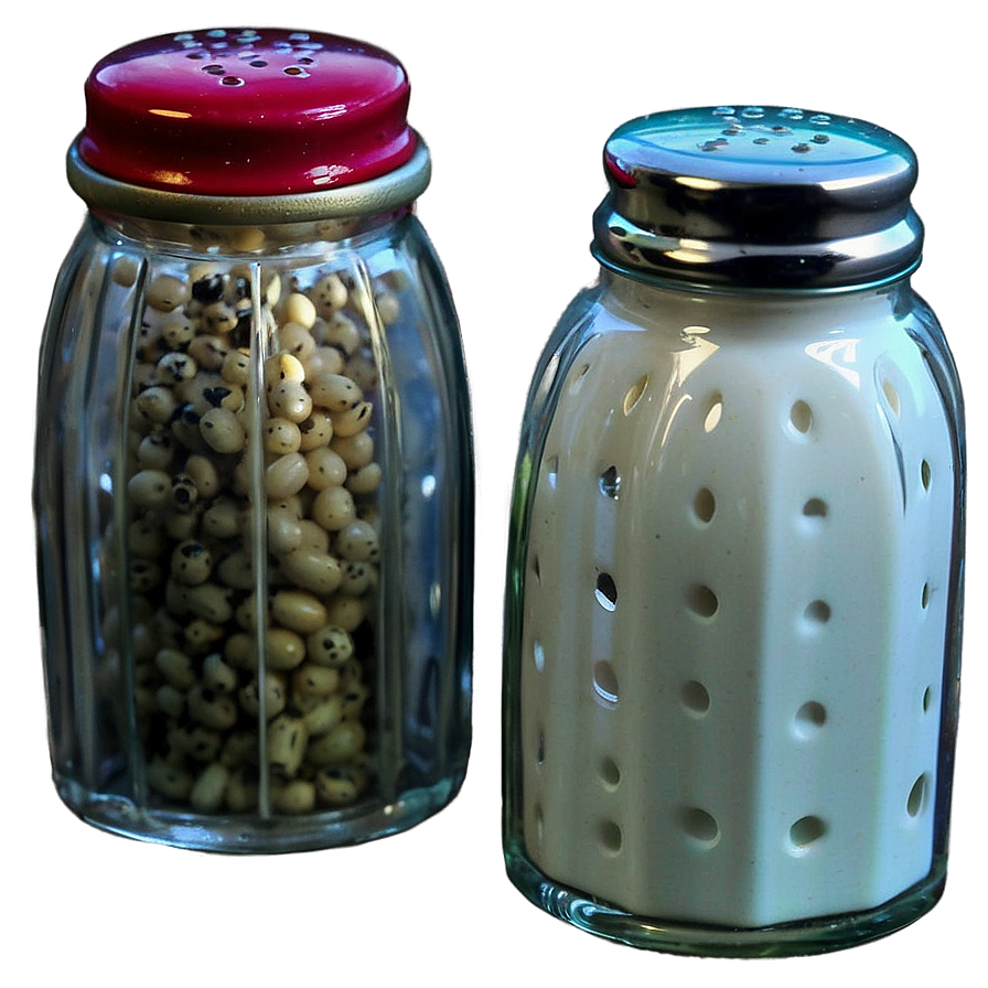 Salt And Pepper Shakers With Caddy Png Nmv31 PNG image