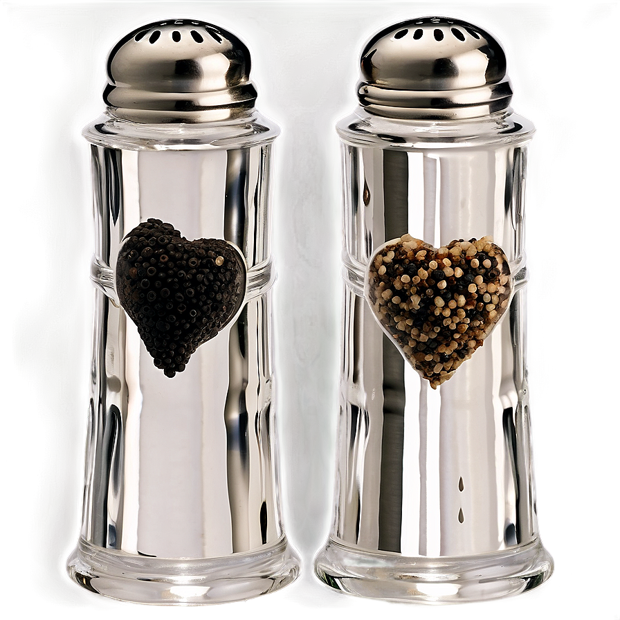 Salt And Pepper Shakers With Magnetic Base Png 06212024 PNG image