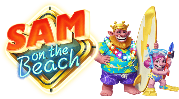 Sam On The Beach Slot Characters PNG image
