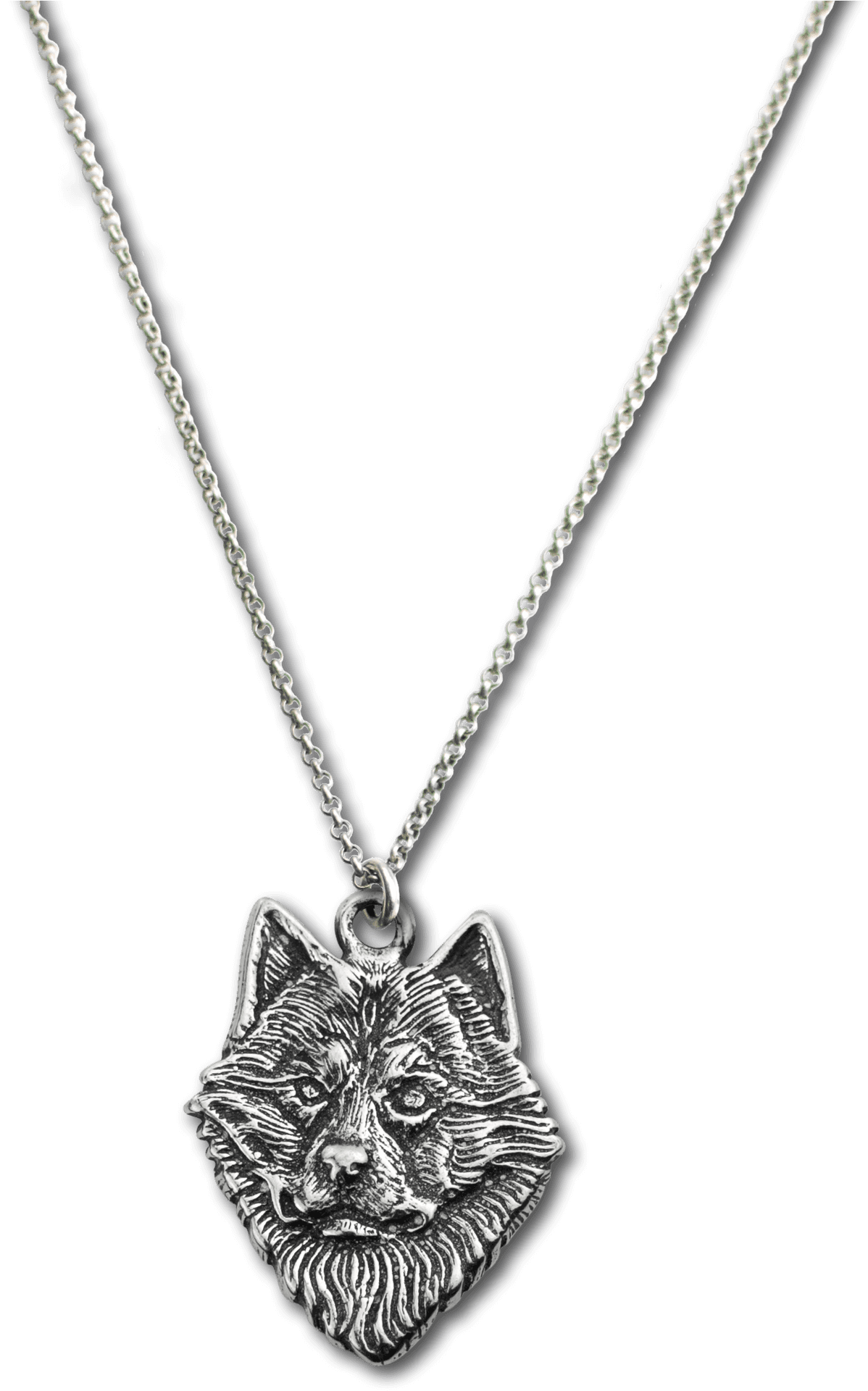 Samoyed Dog Pendant Necklace PNG image