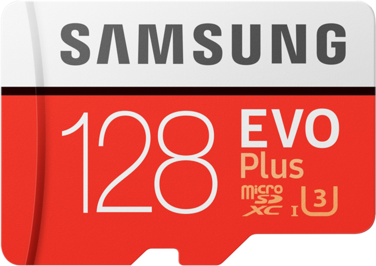 Samsung E V O Plus128 G B Micro S D Card PNG image