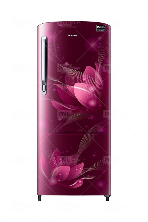 Samsung Floral Pattern Refrigerator.png PNG image
