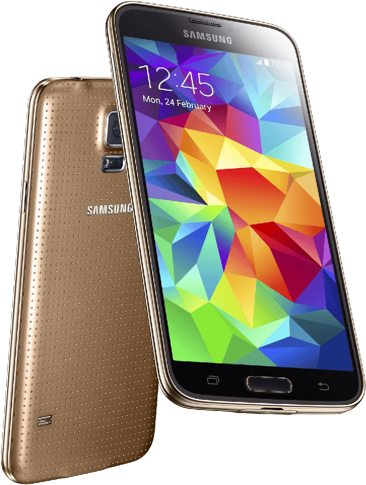 Samsung Galaxy S5 Smartphone Display PNG image