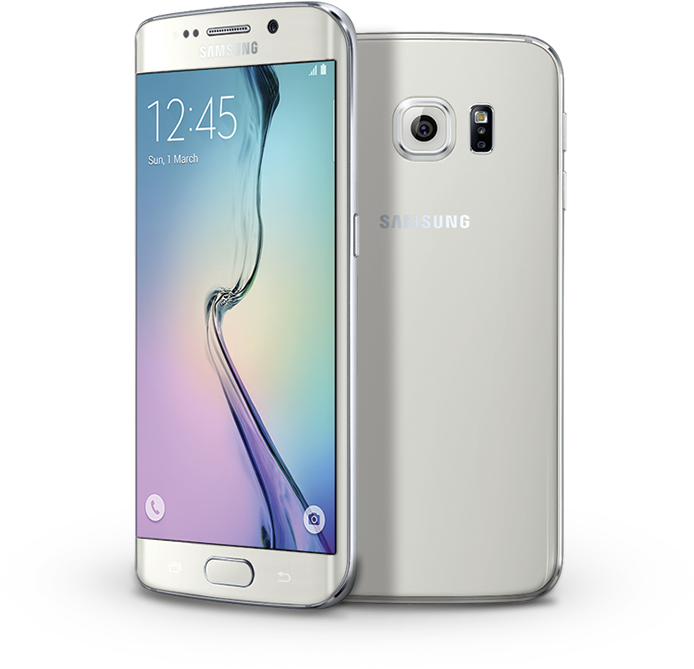 Samsung Galaxy S6 Edge Product Showcase PNG image