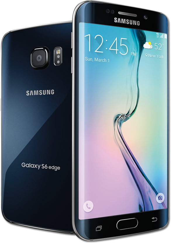 Samsung Galaxy S6 Edge Smartphone PNG image