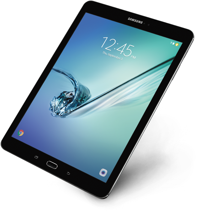 Samsung Galaxy Tab Angled View PNG image