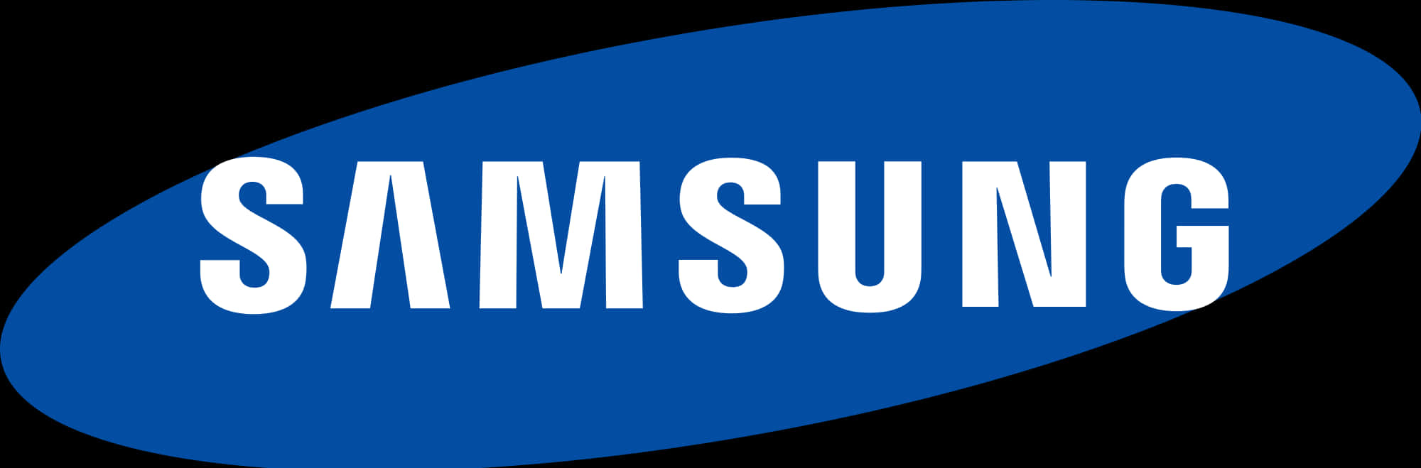 Samsung Logo Blue Oval Background PNG image